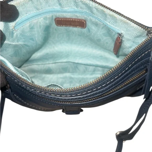 The Sak Ventura Crossbody Bag In Dark Denim Blue Navy - Picture 4 of 5